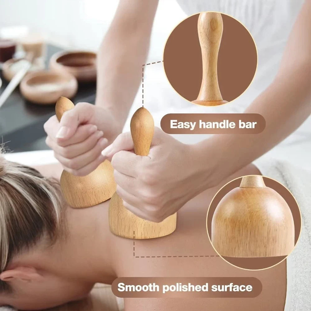 Wooden Body Contouring Massage Set