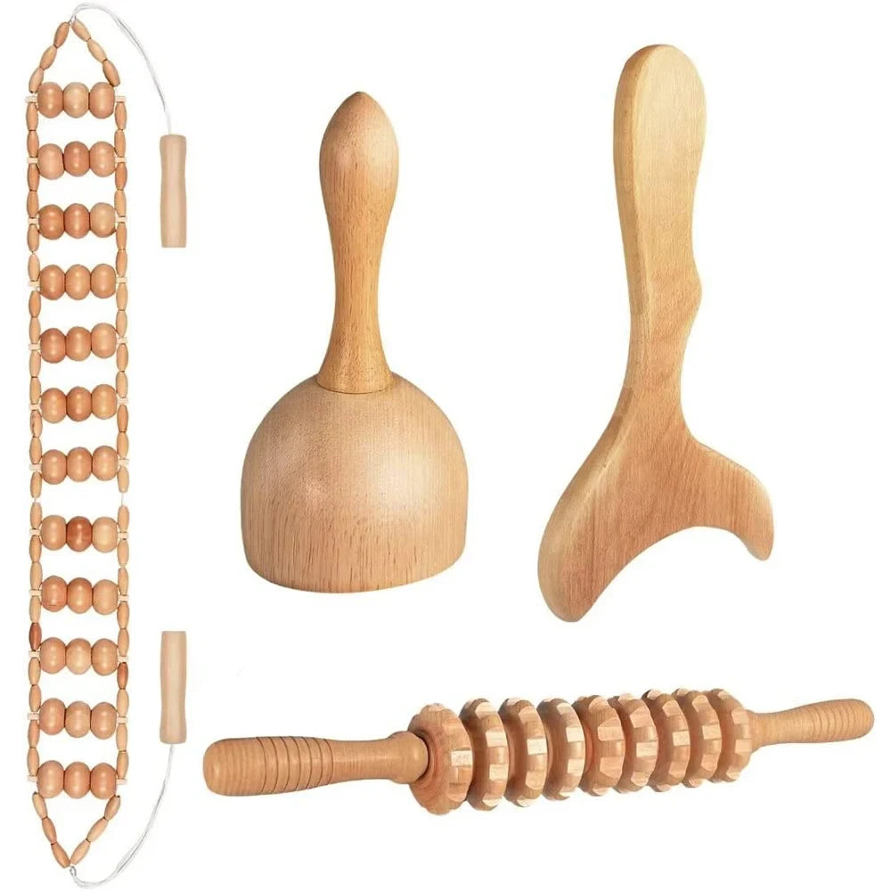 Wooden Body Contouring Massage Set