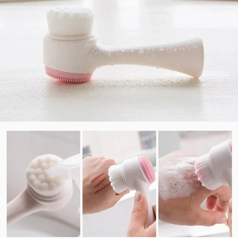 Dual Sided Silicone Facial Brush