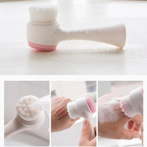 Dual Sided Silicone Facial Brush